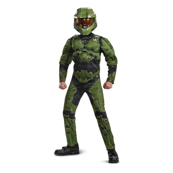 Disguise Boys' HALO Infinite Master Chief Jumpsuit Halloween Costume - Picture 1 of 10